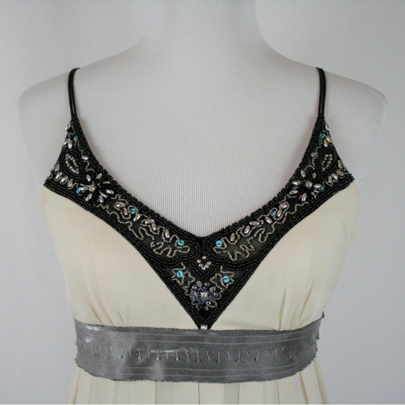 Sue Wong Nocturne 100% Silk Embellished Beads Sz.4 - Picture 8 of 13